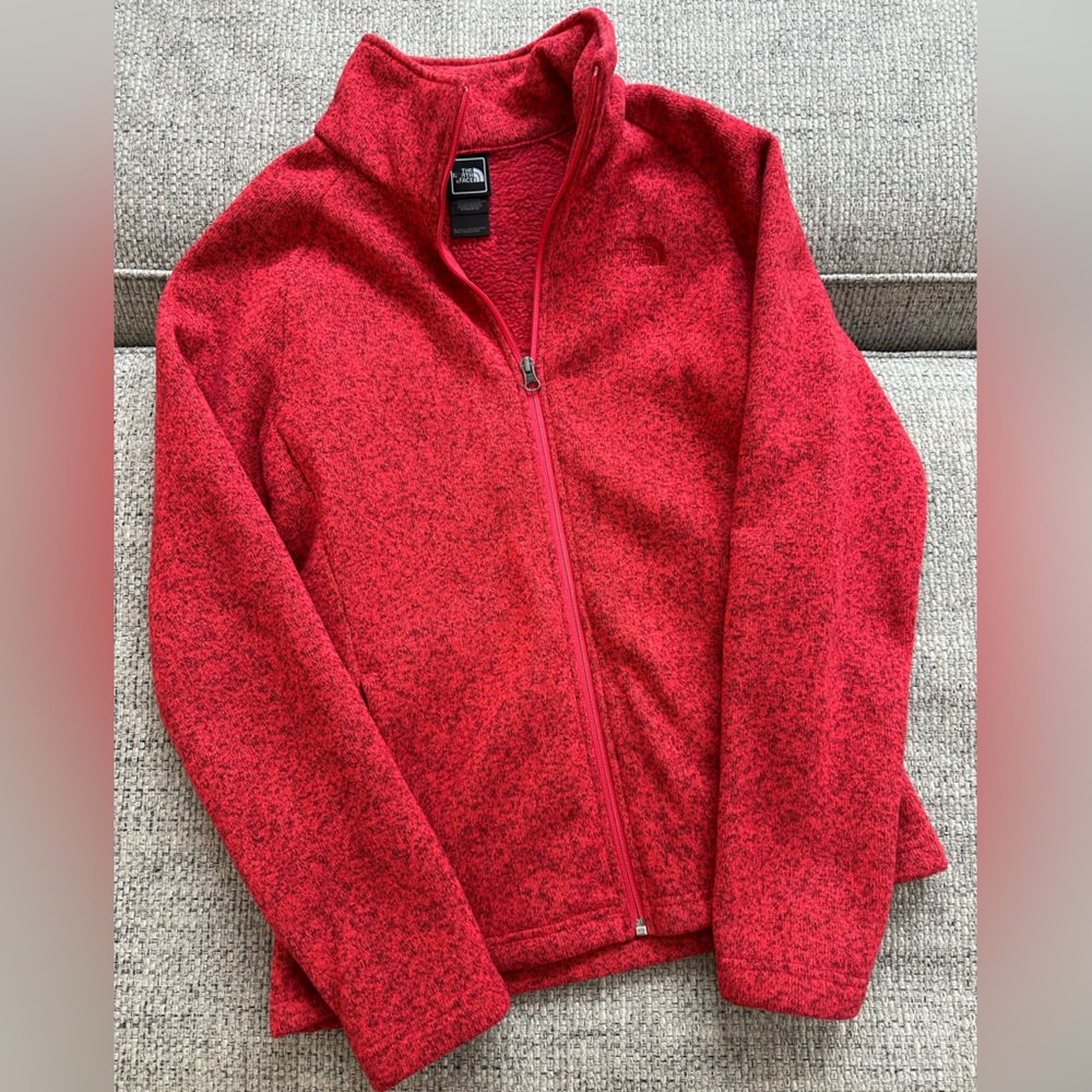 The North Face Women’s Sweater Jacket in Heathered Red - M
